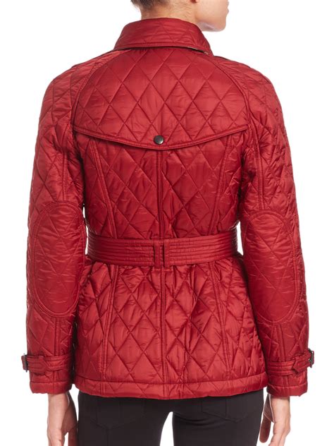 burberry brit finsbridge short quilted jacket|Burberry Coats and Jackets for Women .